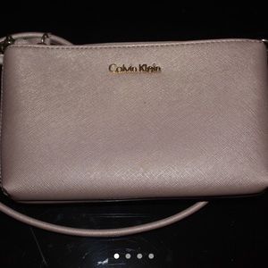 Calvin Klein baby pink purse